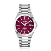 Hugo Boss Gray Stainless Steel Dress Watch