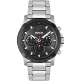 Hugo Boss Gray Stainless Steel Dress Watch