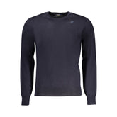 K-WAY Blue Wool Men Sweater