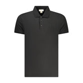 Calvin Klein Black Cotton Men Polo Shirt