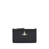 Vivienne Westwood Black Calf Leather Bos Taurus Wallet