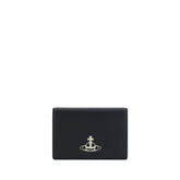 Vivienne Westwood Black Calf Leather Bos Taurus Wallet