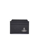 Vivienne Westwood Black Calf Leather Bos Taurus Wallet