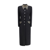 Versace Black Wool Coat