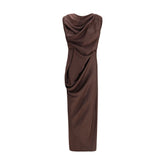 Vivienne Westwood Brown Polyester Cocktail Dress