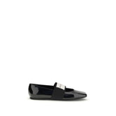 Givenchy Black Leather Ballet Flats