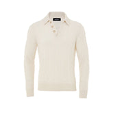 Gran Sasso White Cashmere Cashmere Sweater