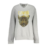 Cavalli Class Gray Cotton Sweatshirt
