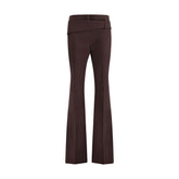 Max Mara Purple Polyester Dress Pants