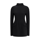 Max Mara Black Polyester Casual Dress