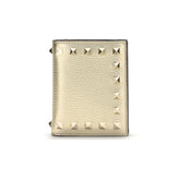 Valentino Garavani Gold Calf Leather Bos Taurus Wallet