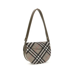 Burberry Gray Fabric Shoulder Bag