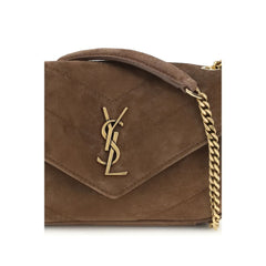 Saint Laurent Brown Leather Shoulder Bag