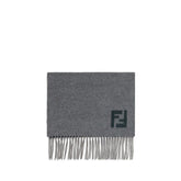 Fendi Gray Wool Scarf