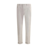Brunello Cucinelli Beige Cotton Jeans Denim