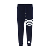 Thom Browne Blue Cotton Joggers (Workout Pants)