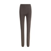 Rick Owens Gray Fleece Wool Leggings