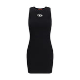 Diesel Black Viscose Casual Dress