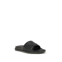 Fendi Black Rubber Sandals
