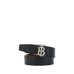 Burberry Black Calf Leather Bos Taurus Regular Belt