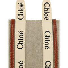 Chloé Beige Linen Shoulder Bag