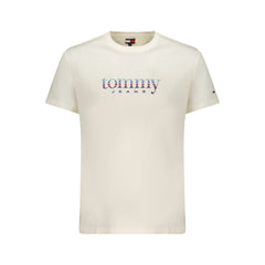 Tommy Hilfiger Bianco Cotton Men T-Shirt