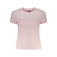 Tommy Hilfiger Pink Cotton Women T-Shirt