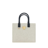 Versace Cream Cotton Shoulder Bag