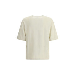 Off-White Cream Cotton T-Shirt