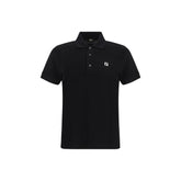 Fendi Black Cotton Polo Shirt