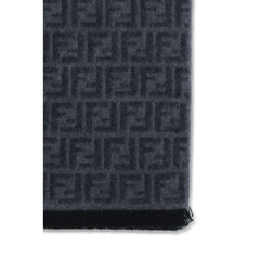 Fendi Bicolor Fleece Wool Scarf