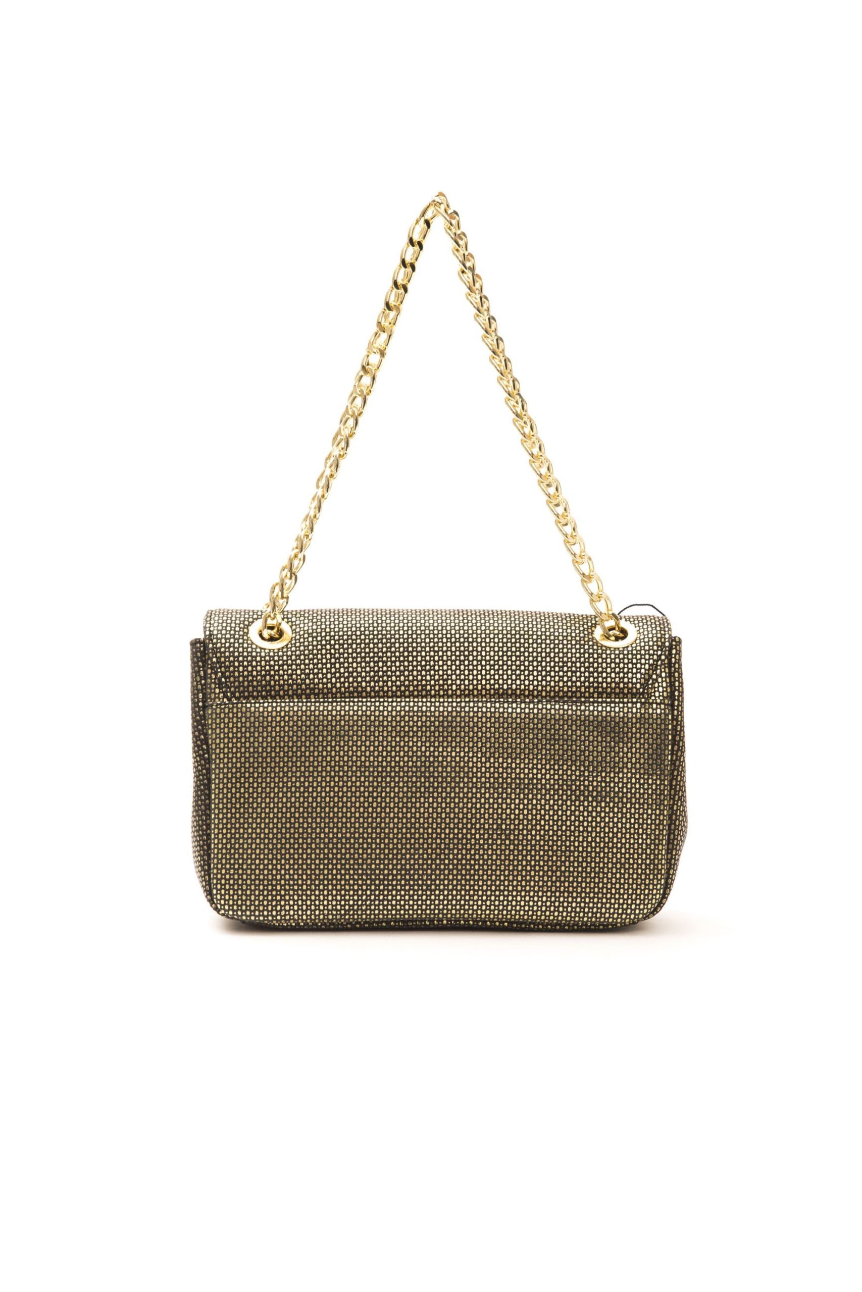 Svart crossbody-veske i skinn til dame
