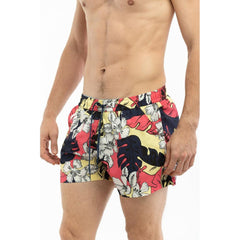 Moschino Multicolor Polyester Swim Shorts