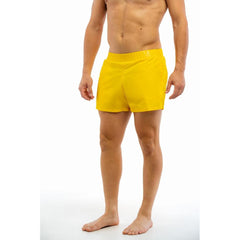 Moschino Yellow Polyester Swim Shorts