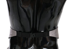 Dolce & Gabbana Gray Men Waist Belt 100% Silk Cummerbund