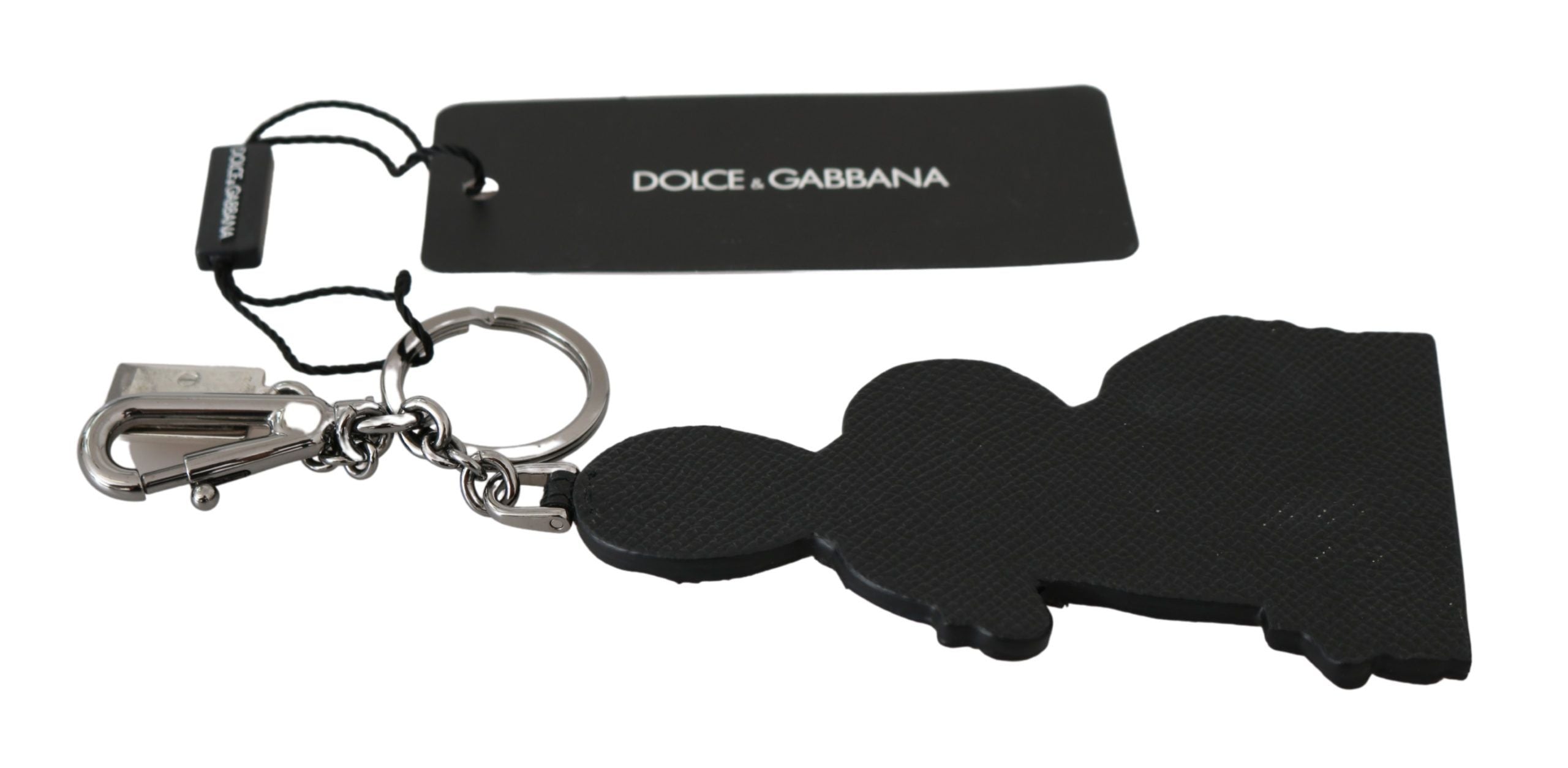 Dolce &amp; Gabbana skinn Dominico Stefano #DGFAMILY logo-nøkkelring