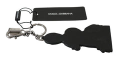 Dolce &amp; Gabbana skinn Dominico Stefano #DGFAMILY logo-nøkkelring