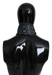 Blått silkeskjerf for kvinner i kostyme