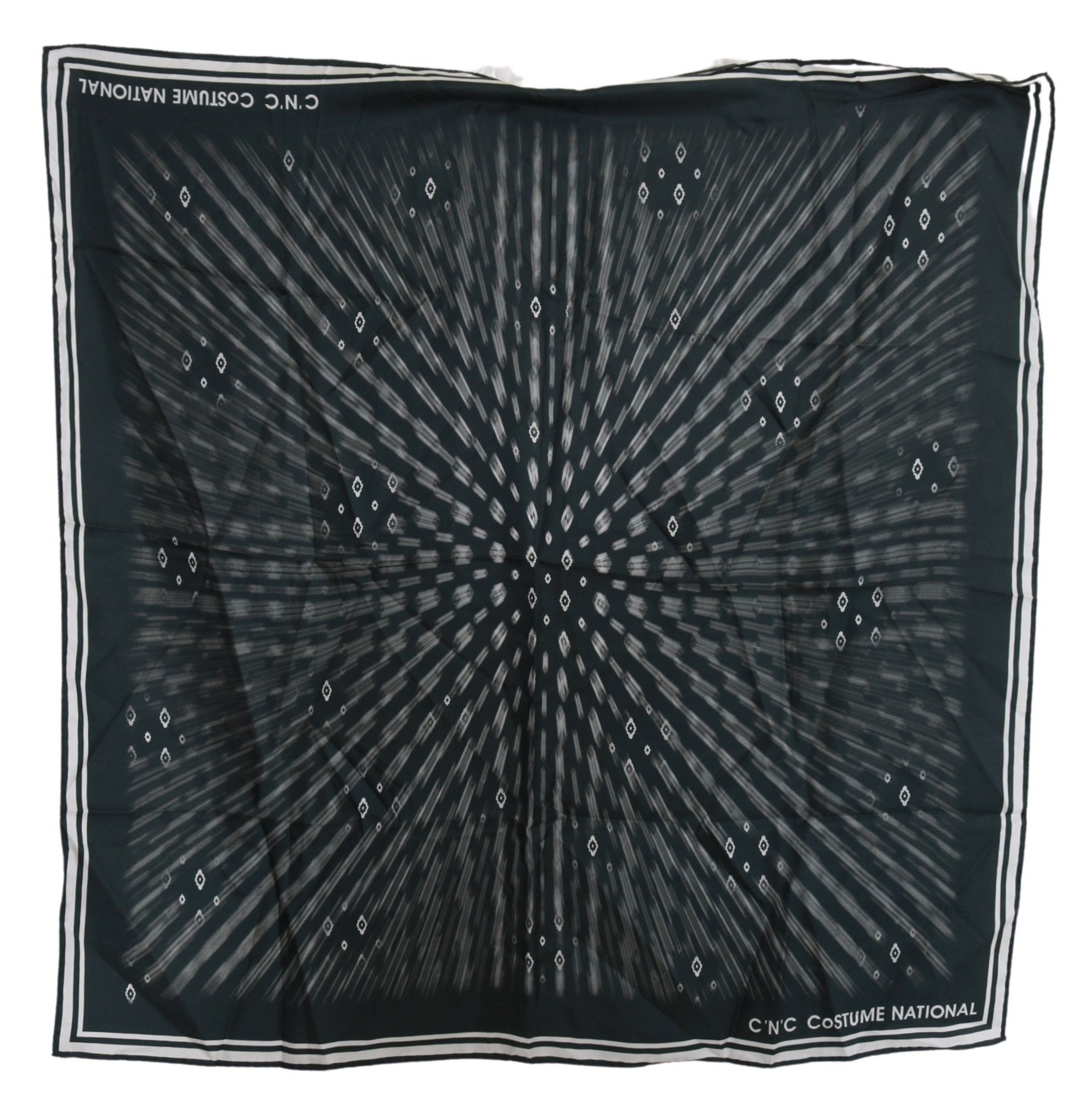 Blått silkeskjerf for kvinner i kostyme