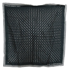 Blått silkeskjerf for kvinner i kostyme