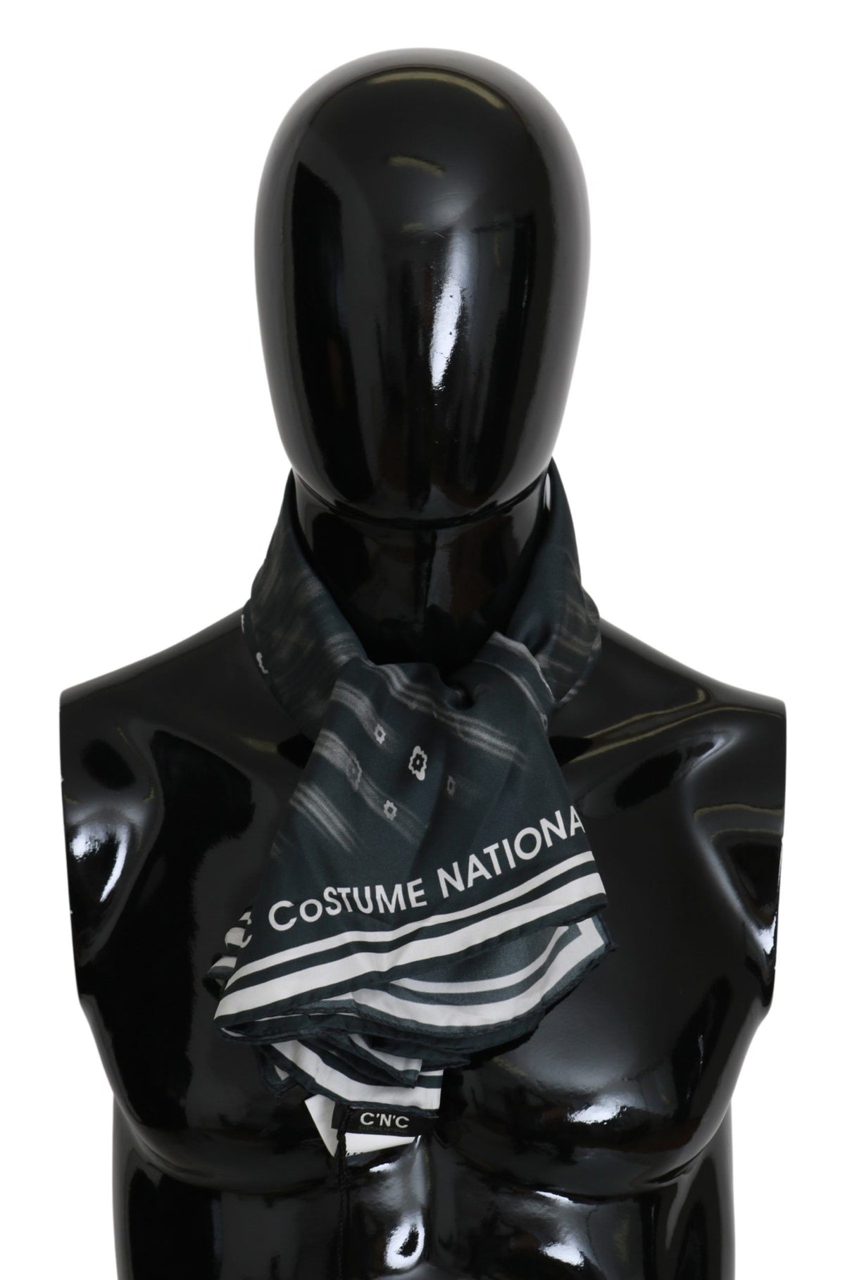 Blått silkeskjerf for kvinner i kostyme