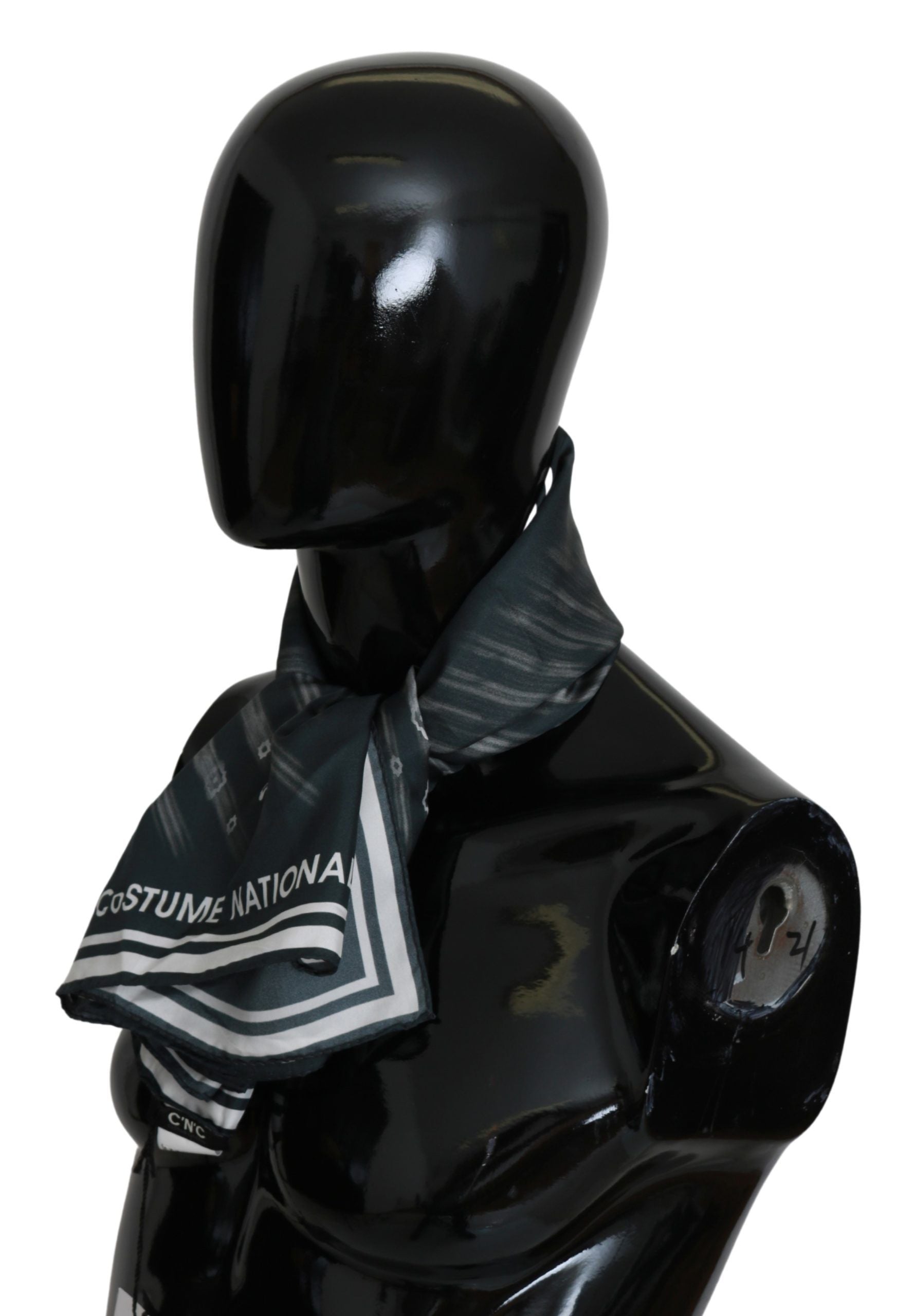 Blått silkeskjerf for kvinner i kostyme