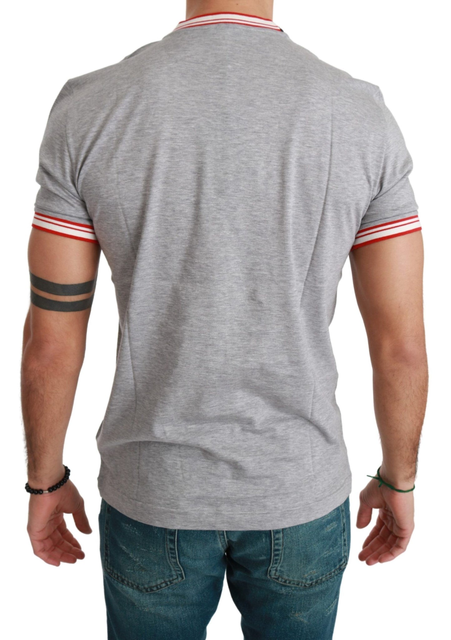 Dolce &amp; Gabbana Grå bomullstopp 2019 Grisens år T-shirt