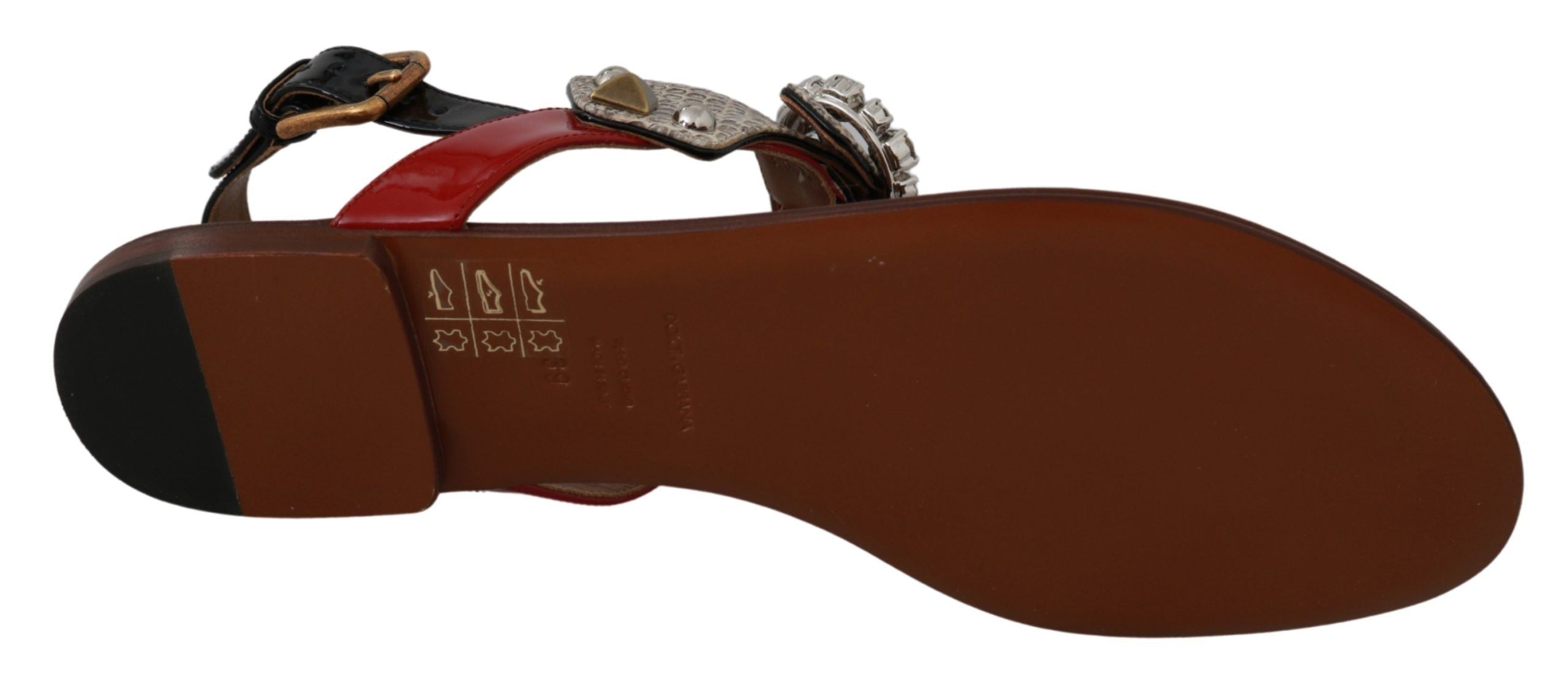 Läder Ayers Crystal Sandaler Flip Flops Skor