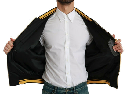 Dolce &amp; Gabbana svart YEAR OF THE PIG bomberjakke