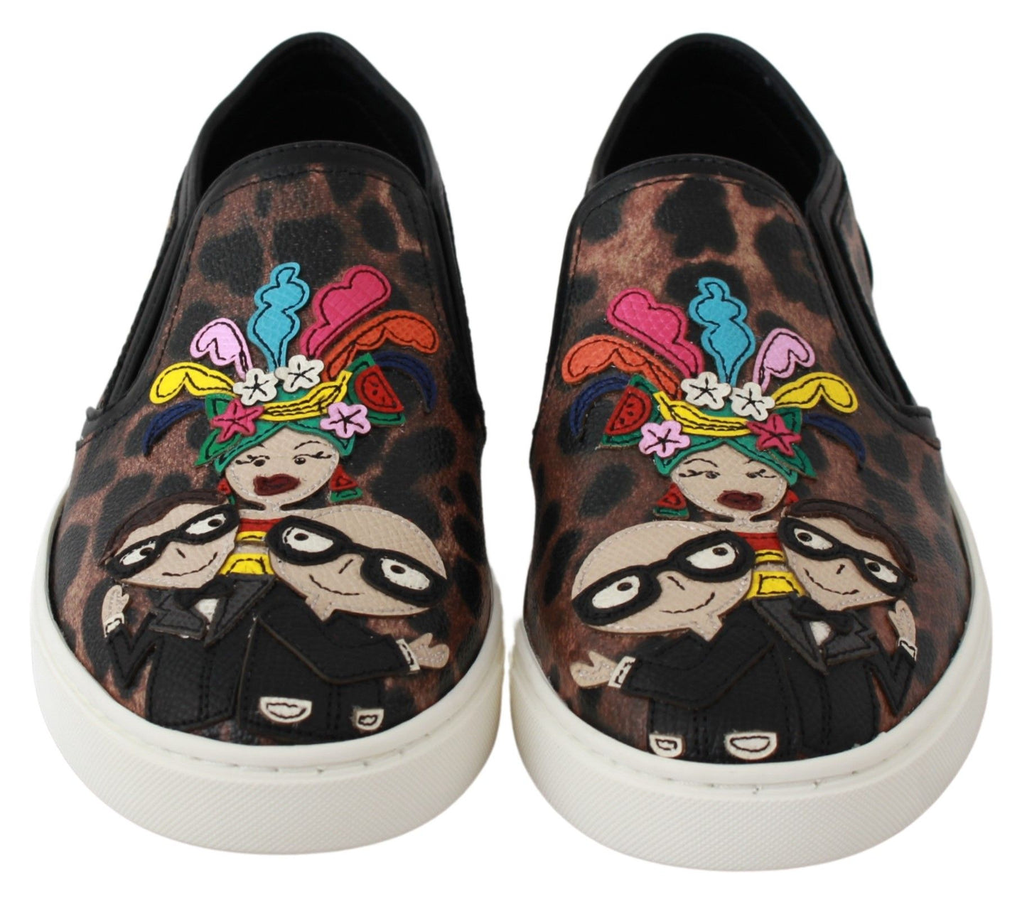 Dolce &amp; Gabbana Läder Leopard #dgfamily Loafers Skor