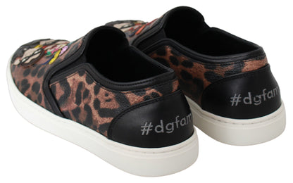 Dolce &amp; Gabbana Läder Leopard #dgfamily Loafers Skor