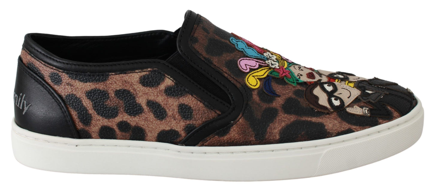 Dolce &amp; Gabbana Läder Leopard #dgfamily Loafers Skor