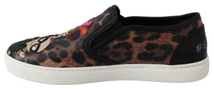 Dolce &amp; Gabbana Läder Leopard #dgfamily Loafers Skor