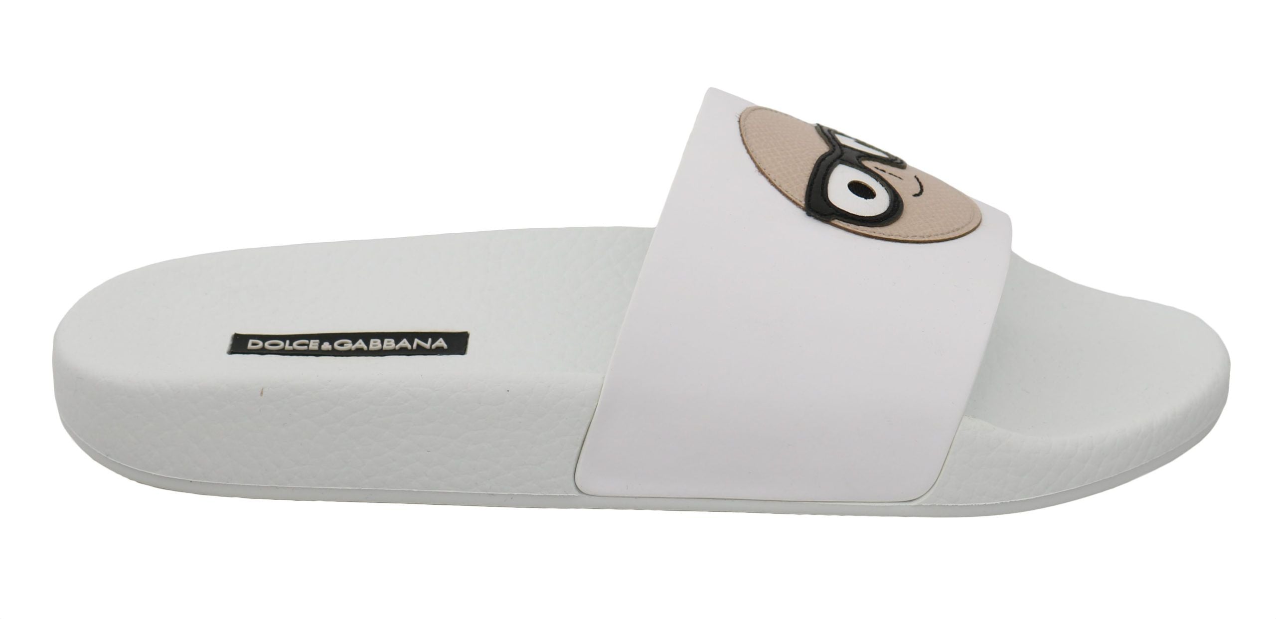 Vita Läder #dgfamily Slides Skor Sandaler